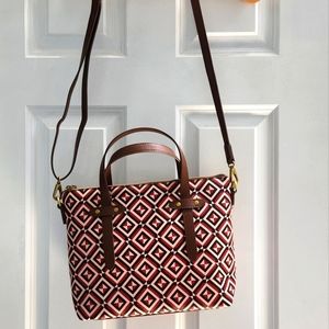 Fossil Geometric Crossbody purse